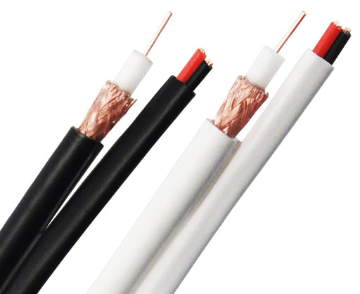Siamese Cable 20AWG RG59 BC Coaxial Cable, 18/2 Power Cable