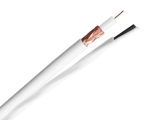 RG59 Plenum Coaxial Cable, Siamese Indoor, 20 AWG BC