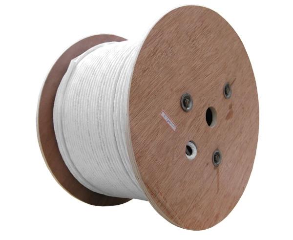 RG6 Dual Shield Plenum CMP Coaxial Cable, 18 AWG Bare Copper Conductor