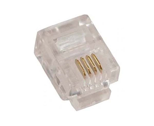 CN1-003-4C RJ11 Modular Plug, 6P4C, - Flat Stranded Cable