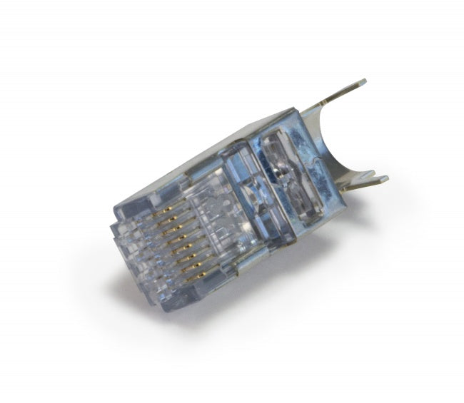 ezEX™44 RJ45® Shielded CAT6/6A Connector for .039"- .044" Insulation Diameter, External Ground