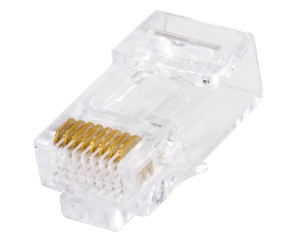 Easy Feed RJ45 Connector for CAT6 Solid and Stranded Cable