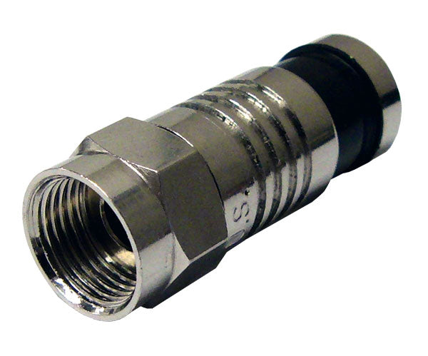 F-Type Nickel SealSmart Compression RG6 Coax Cable Connector