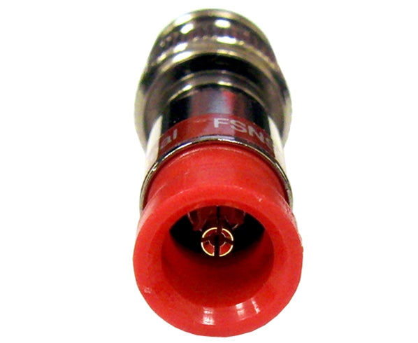 BNC Snap N Seal RG59 CATV Coax Cable Connector Red Ring 