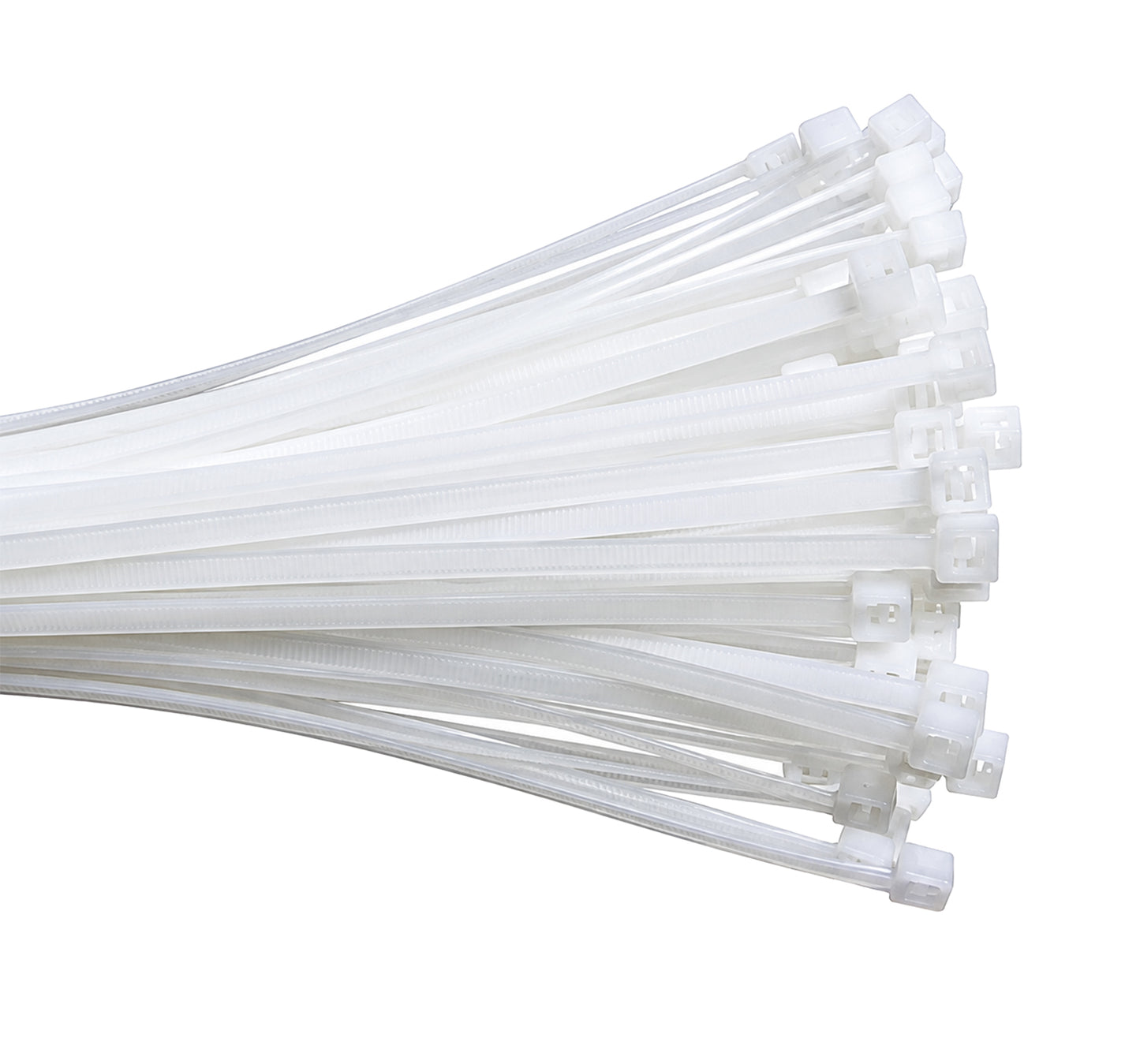 7" Nylon Cable Tie 50lbs tensile strength Natural (Clear) 100pk