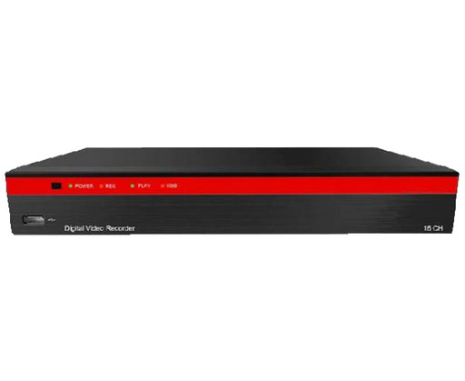 16-Channel Analog &amp; IP Hybrid 5.0MP, up to 4K Resolution DVR with Control over Coax