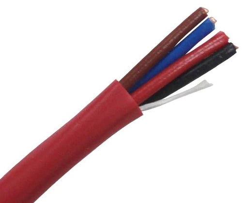 Fire Alarm Cable - FPLR Red PVC Jacket, 14/4 AWG BC