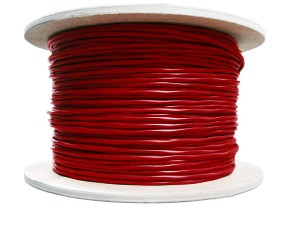 Fire Alarm Cable - Plenum Red, 12/2 AWG, Solid BC, (FPLP)