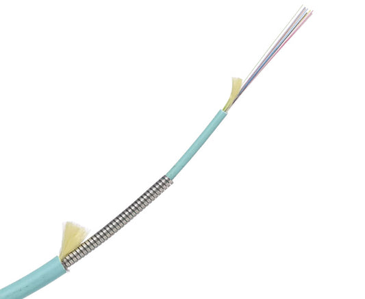 Micro-Distribution Armored Plenum Fiber OM4 Multimode, 24 Strand, Indoor