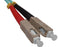 Fiber Optic Patch Cable, SC to ST, 10 Gig Multimode 50/125 OM3, Duplex