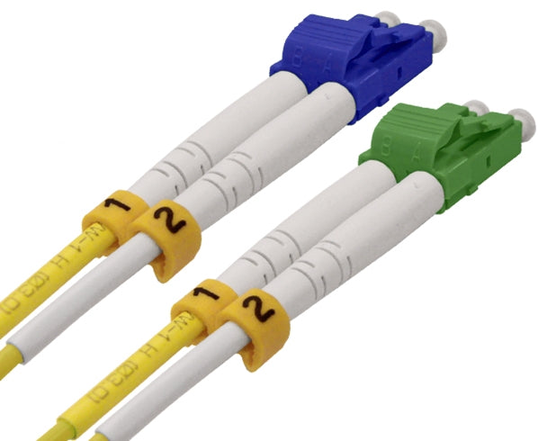 Fiber Optic Patch Cable, LC/UPC to LC/APC, Single Mode 9/125, Duplex (8 Meter)