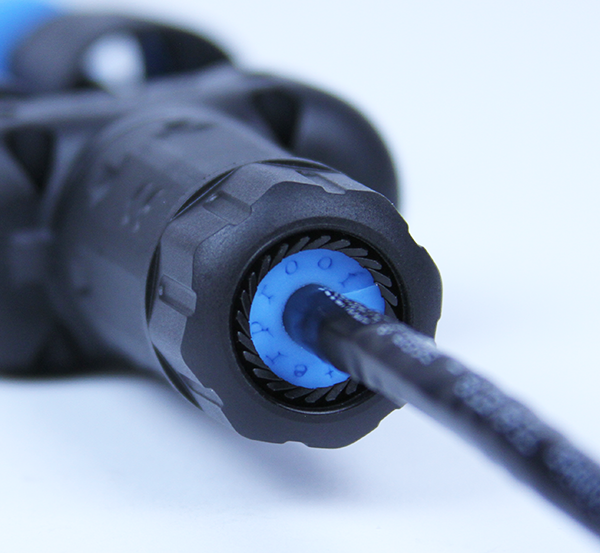 CAT5E / CAT6 Industrial Coupler - RJ45 Shielded Feed Through Coupler Kit - IP68 - Two Way Splitter (1-in/2-out)