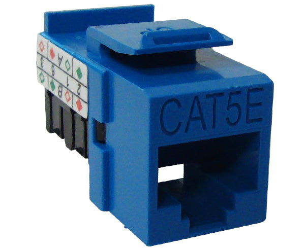 CAT5E RJ45 Keystone Jack, Unshielded, MIG+, High Density - Almond