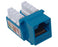 CAT 6 Keystone Jack, U-Style Ethernet Data Jack - Blue