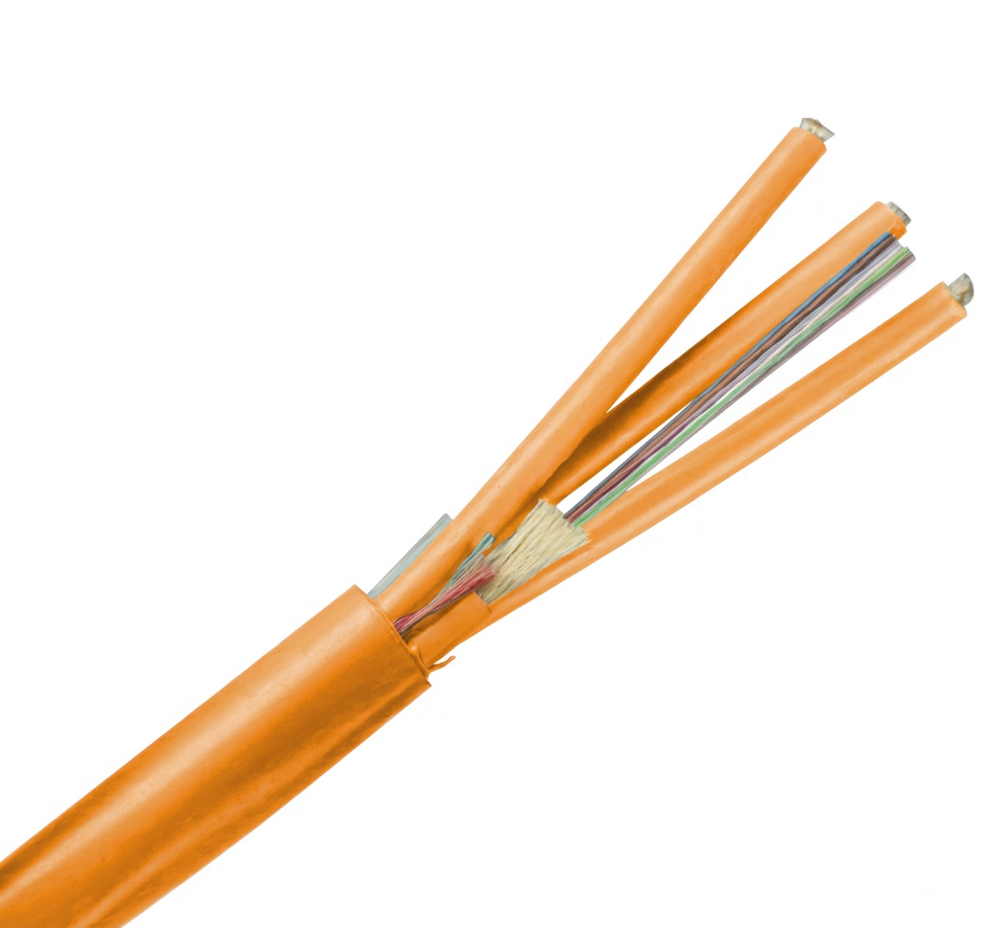 Fiber Optic Cable, Multimode, 62.5/125 OM1, Corning Fiber, Indoor Micro-Distribution, Riser
