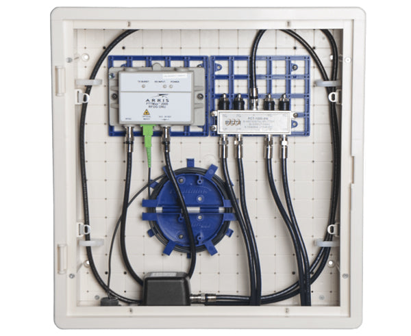 Flush Mount Multi-Media Enclosure, Vented/Solid Door - 15"