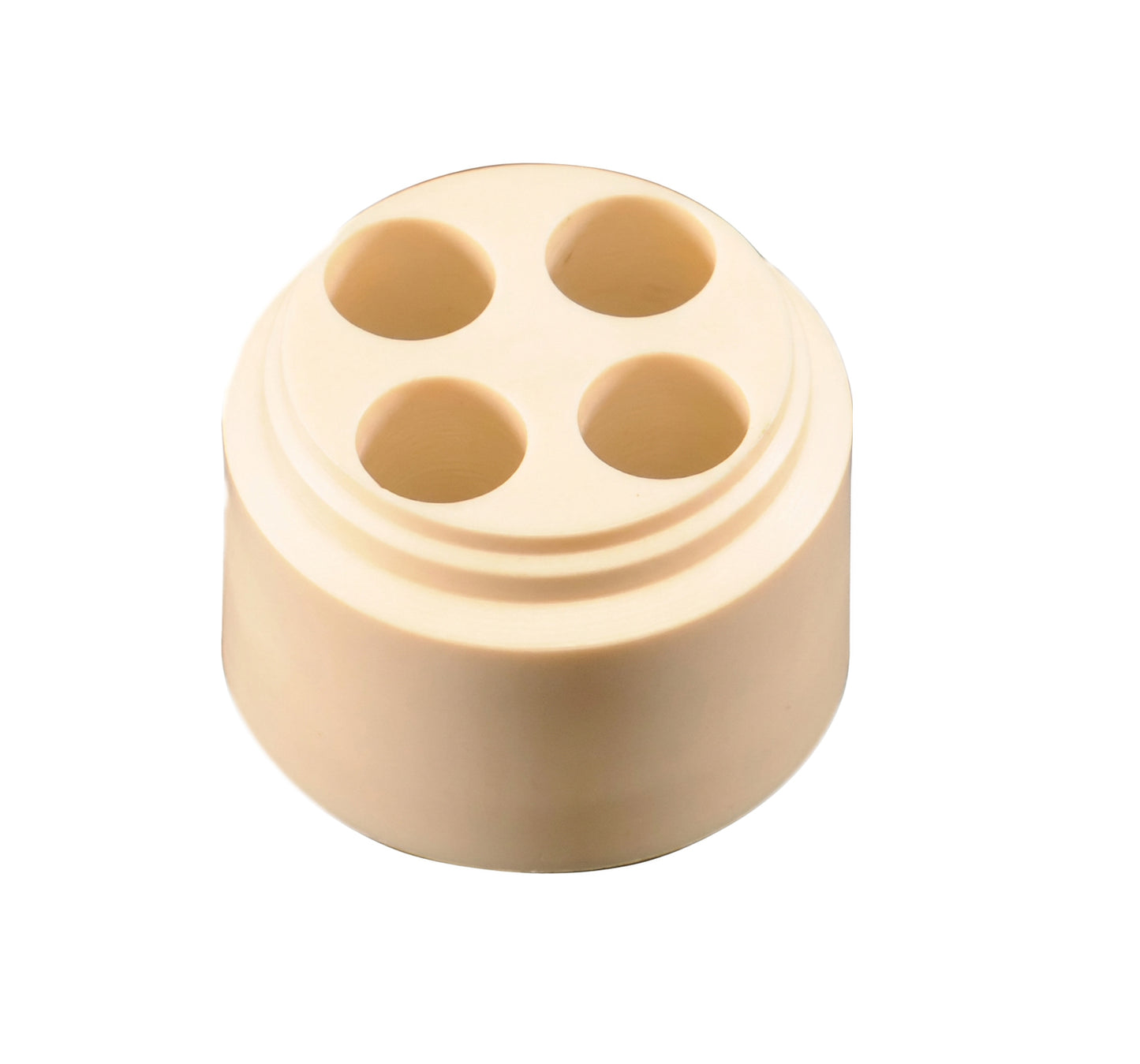 Multiport Insert (4 entries) for .20" - .24" Diameter Drop Cable ( Single ) for 3/4" NPT Fittings