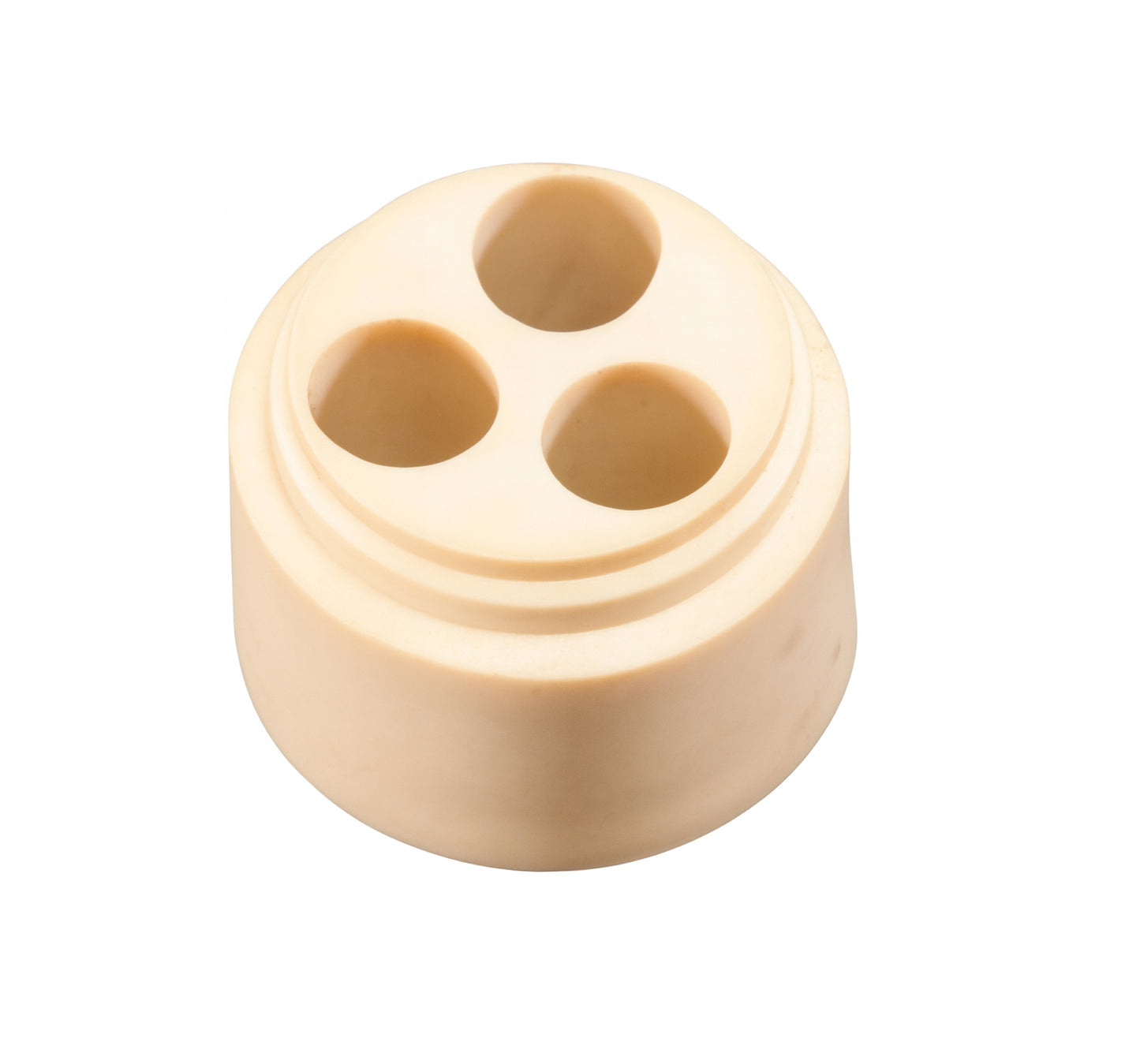 Multiport Insert (3 entries) for .24" - .28" Diameter Drop Cable ( Single ) for 3/4" NPT Fittings