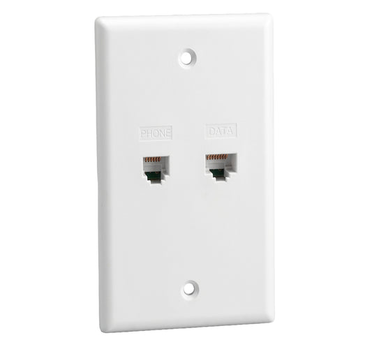 Integrated Voice & Data Wall Plate