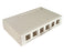 Surface Mount Box, 6 Port, Unloaded - Available in 2 Colors