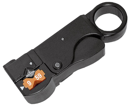 3-Level Coaxial Cable Stripper - Black body of tool - Primus Cable