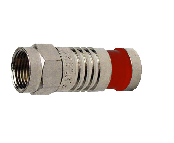F Type RG59 Nickel SealSmart Coaxial Compression Connector
