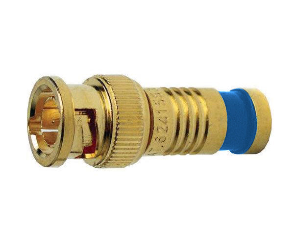 BNC RG6 Quad Gold SealSmart Coaxial Compression Connectors