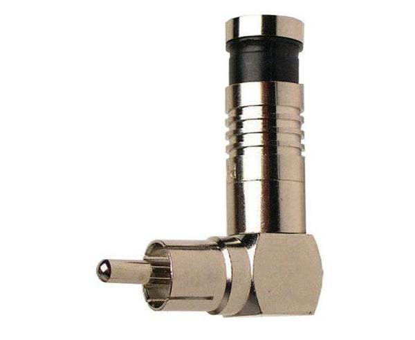 RCA Connector, Nickel Right Angle SealSmart Coaxial Connector