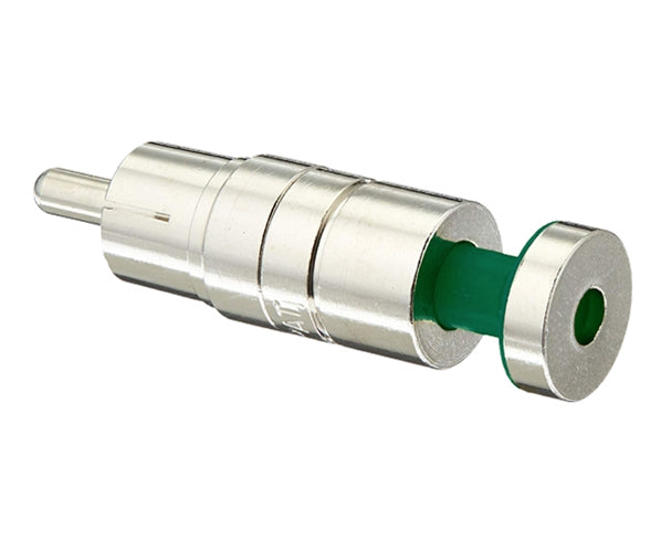 25-Pack of Nickel RGB RCA Coax Cable Connectors, SealSmart, 24 AWG