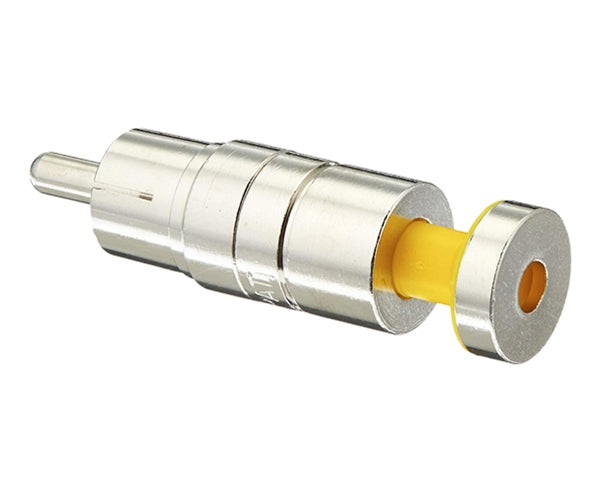 Nickel RGB RCA Coax Cable Connector, SealSmart, 25 AWG