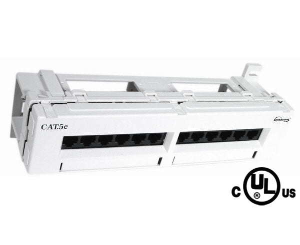 Front-Terminating CAT 5E Patch Box, 12-Port exterior view