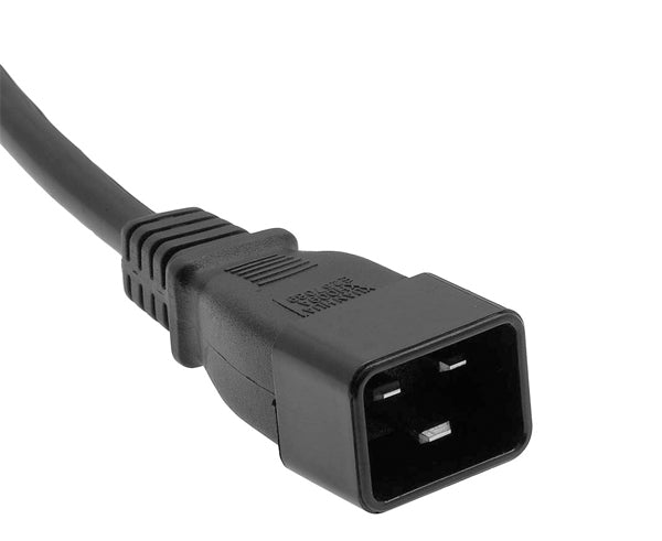 Power Cord, C20 to C13, SJT, 14/3, Black - Primus Cable