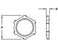 Plated Steel Conduit Locknut Diagram