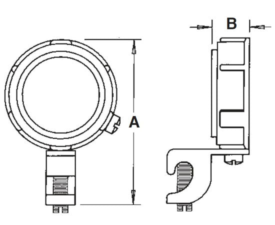 Insulated Metal Grounding Bushings With dual rated CU-AL C-clamp grounding lug. Zinc die-cast. 150™ C rated