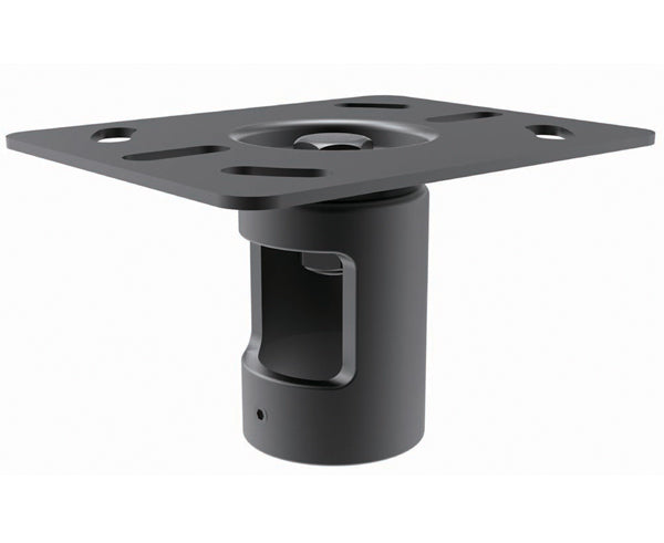 LED, LCD & Plasma Flat TV Ceiling Plate for 1.5" NPT Pipes, Black