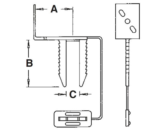 Cable Standoff Mount Diagram