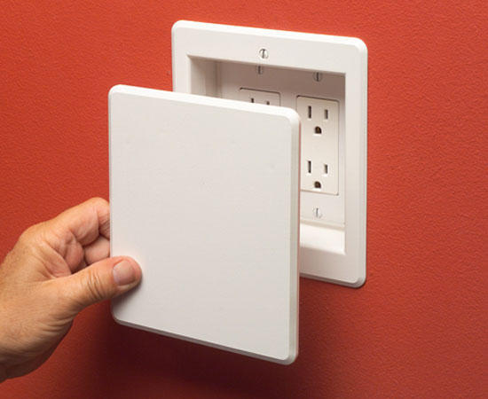 Optional White Box Cover for 1- and 2-Gang IN BOX™