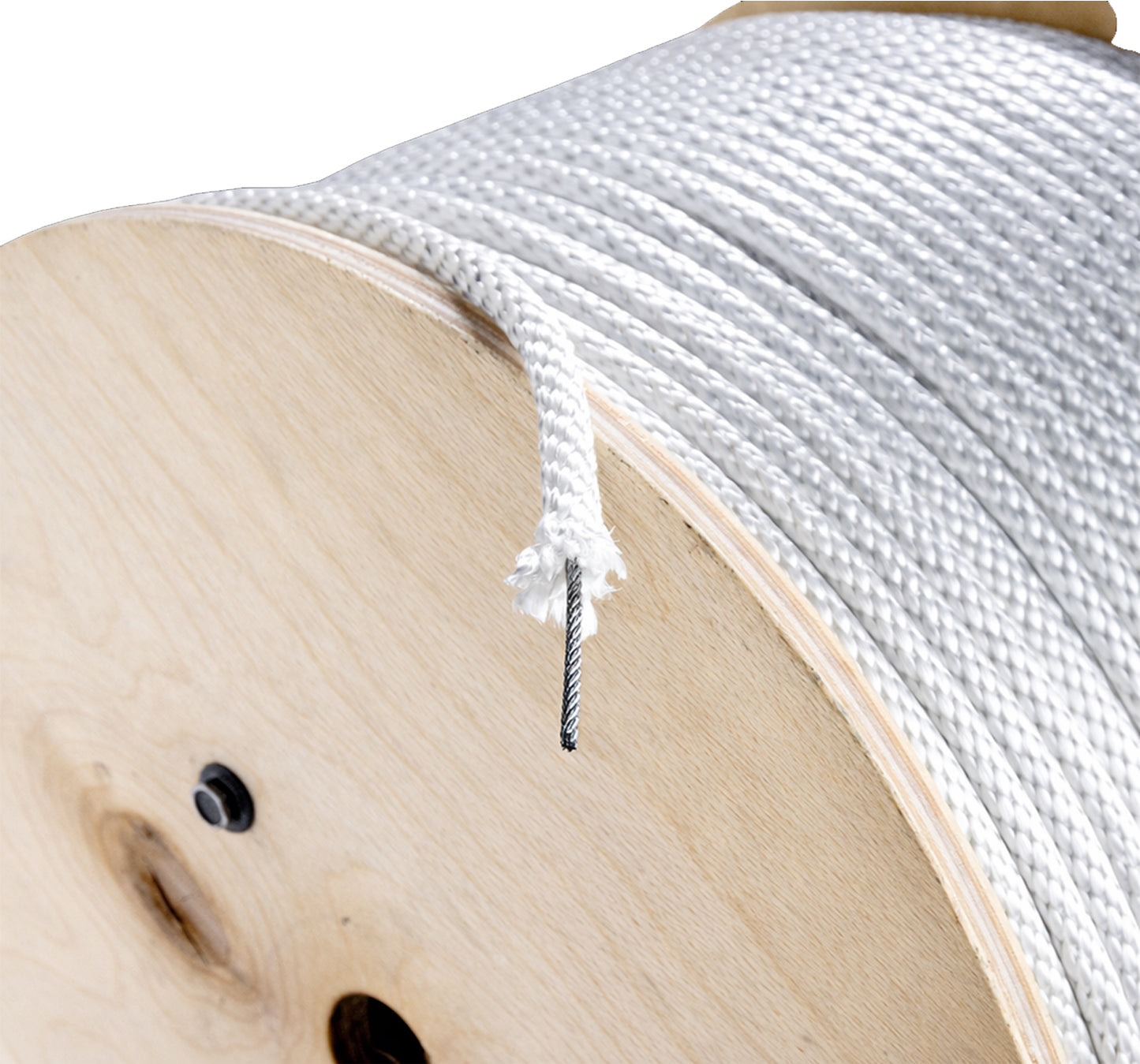 Solid Braid Nylon Rope with Galvanized Aircraft Cable Core