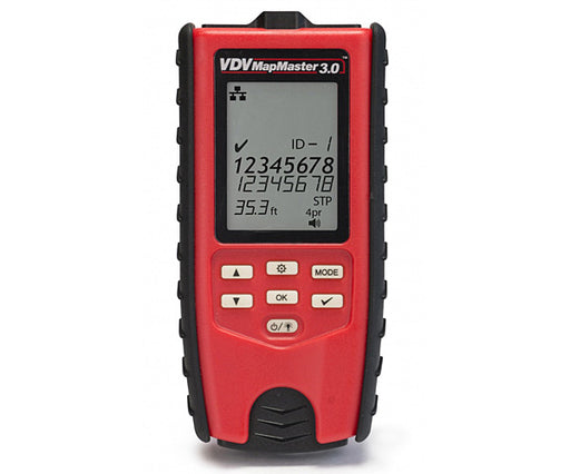 VDV MapMaster 3.0 Network Cable Tester - Red and black design - Primus Cable