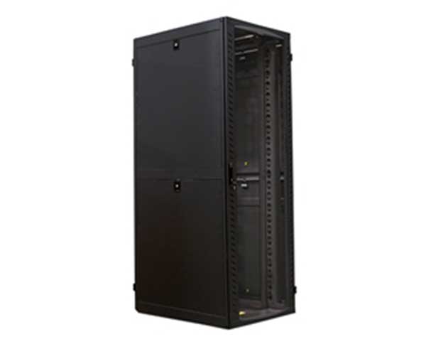 32" Black/ White Network Cabinet, 45U Standard Configuration (Assembled), 31.5"W x 48"D