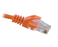CAT5E Ethernet Patch Cable, Snagless Molded Boot, RJ45 - RJ45, 0.5ft - Orange