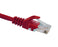 CAT5E Ethernet Patch Cable, Snagless Molded Boot, RJ45 - RJ45, 3ft - Red