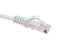 CAT5E Ethernet Patch Cable, Snagless Molded Boot, RJ45 - RJ45, 20ft - White