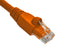 2' CAT6A 10G Ethernet Patch Cable - Orange