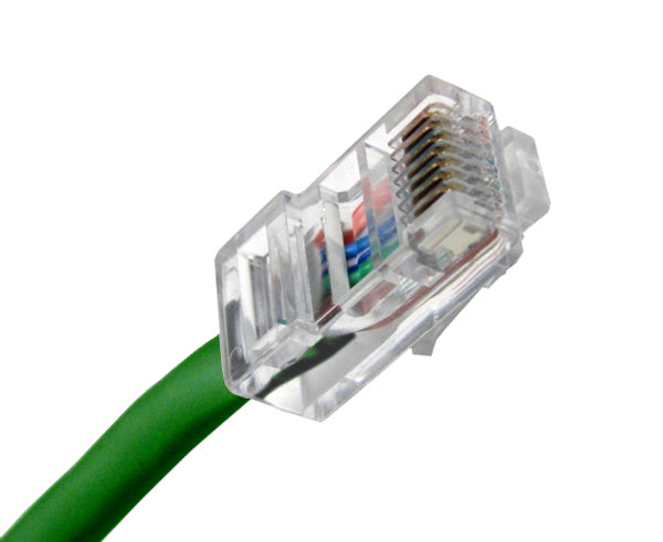 CAT5E Ethernet Patch Cable, Non-Booted, RJ45 - RJ45, 7ft - Green