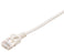 CAT6A Ethernet Patch Cable, Slim, Snagless Molded Boot, UTP, 10G, 28AWG, RJ45 - RJ45, 10ft White