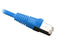 CAT5E Ethernet Patch Cable Shielded, Snagless Molded Boot, RJ45 - RJ45, 1ft - Blue
