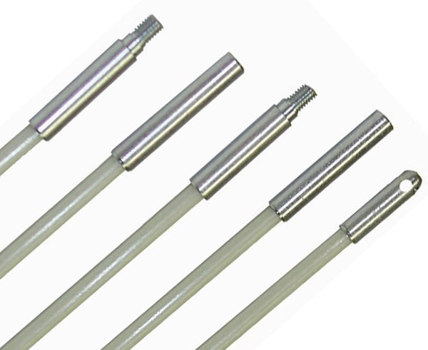 Glow Fish 3/16" Rod Kit, Wire Installation Rods, Plastic Coated 6' length (30' Total Length)