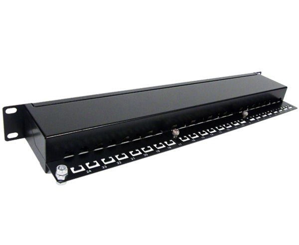 CAT 5E Shielded Ethernet Patch Panel for Networking, 24 port_4