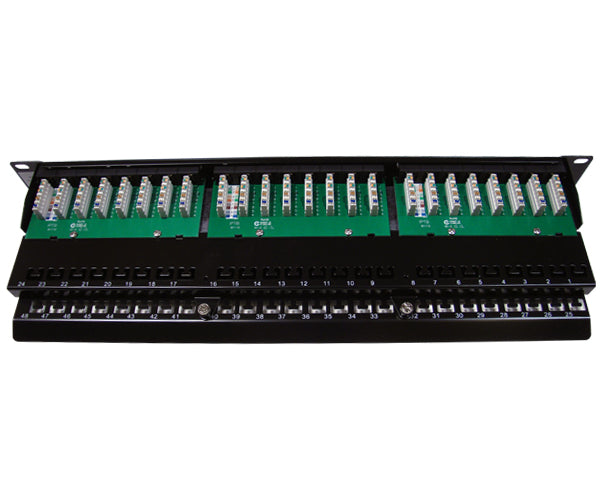 Cat 6 Patch Panels, 48 Port with 6-Pack Inserts - 5 image
